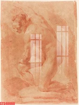 File in trần Tranh sơn dầu phương tây tổng hợp STS40660 (bản gốc) mây trời