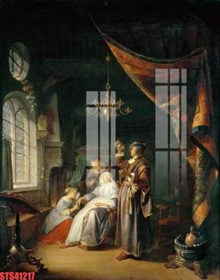 File PSD Tranh sơn dầu phương tây tổng hợp STS41217 (gốc) nhiều lớp (multi-layer)