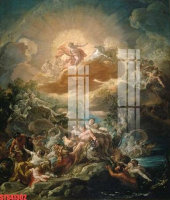 File ảnh Tranh sơn dầu phương tây tổng hợp STS41302 (gốc) dùng in Pano