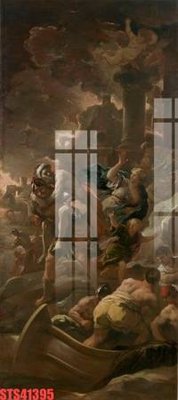 Download file gốc Tranh sơn dầu phương tây tổng hợp STS41395 (in lụa) tranh 3D