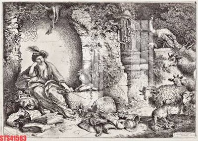 File gốc Tranh sơn dầu phương tây tổng hợp STS41583 (cho in 3D) độc đáo