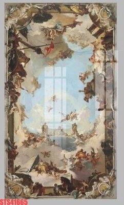 File in trần Tranh sơn dầu phương tây tổng hợp STS41665 (bản gốc) trời sao