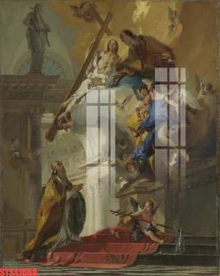 File gốc Tranh sơn dầu phương tây tổng hợp STS41668 (vector) cho in ấn