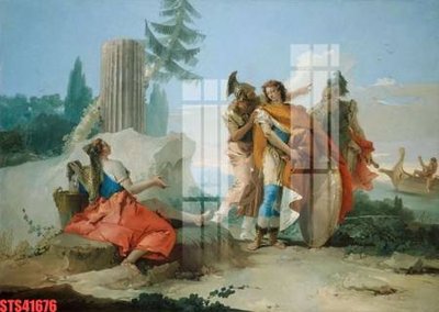 File gốc Tranh sơn dầu phương tây tổng hợp STS41676 (in tráng gương) sang trọng