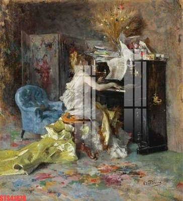 File ảnh gốc Tranh sơn dầu phương tây tổng hợp STS41878 (chuyên in mica)