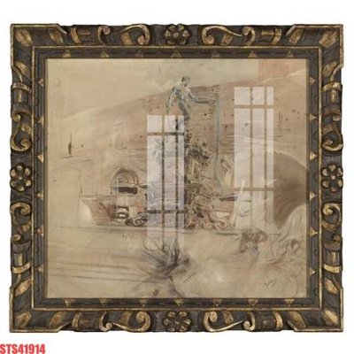 File tranh gốc Tranh sơn dầu phương tây tổng hợp STS41914 chủ đề hiện đại