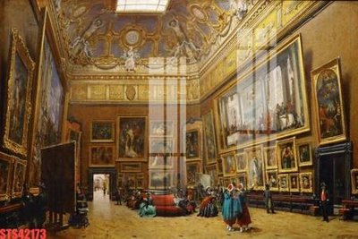 File tranh Tranh sơn dầu phương tây tổng hợp STS42173 (gốc) in vải canvas