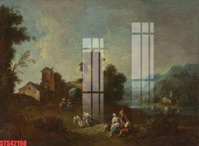 File in mica Tranh sơn dầu phương tây tổng hợp STS42198 (bản gốc) siêu trong