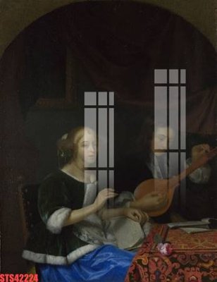 File in trần Tranh sơn dầu phương tây tổng hợp STS42224 (bản gốc) mây trời