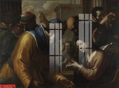 File tranh Tranh sơn dầu phương tây tổng hợp STS42671 (ảnh gốc) in trần 3D