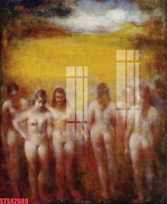 File gốc Tranh sơn dầu phương tây tổng hợp STS42680 (chủ đề hiện đại) trang trí