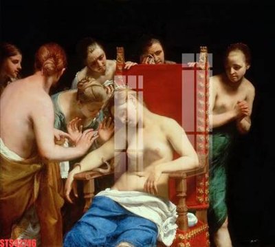 File in trần Tranh sơn dầu phương tây tổng hợp STS42746 (bản gốc 3D) sống động