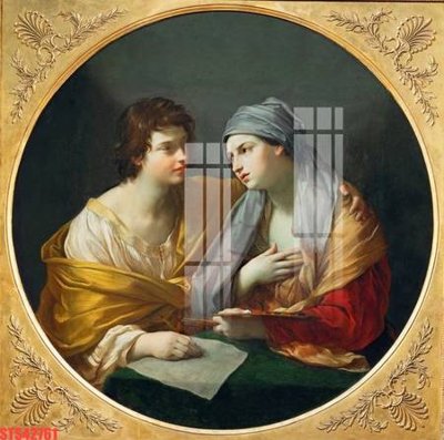 File in trần Tranh sơn dầu phương tây tổng hợp STS42761 (bản gốc 3D) sống động