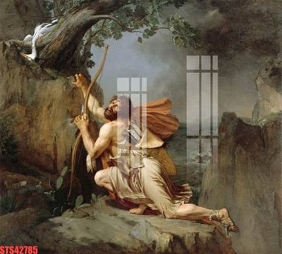 File tranh Tranh sơn dầu phương tây tổng hợp STS42785 (gốc) chủ đề động vật