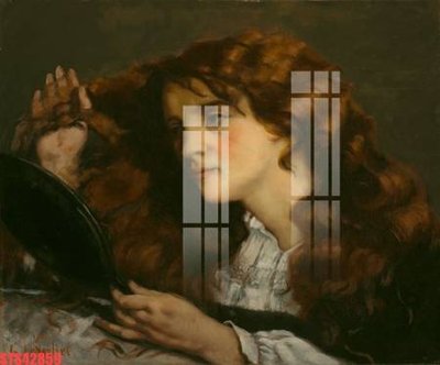 File gốc Tranh sơn dầu phương tây tổng hợp STS42859 (in tráng gương) hiện đại