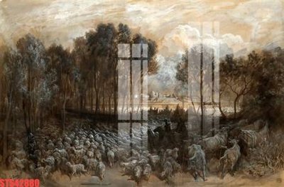 Tải file gốc in lụa Tranh sơn dầu phương tây tổng hợp STS42880 siêu nét