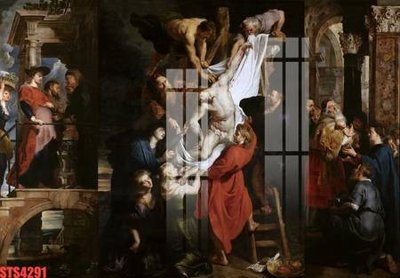 File gốc Tranh sơn dầu phương tây tổng hợp STS4291 (in lụa) tranh mã đáo