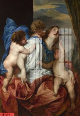 File in ấn cao cấp Tranh sơn dầu phương tây tổng hợp STS4299 (file gốc)