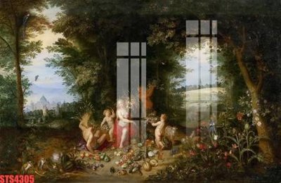 File tranh Tranh sơn dầu phương tây tổng hợp STS4305 (gốc) chủ đề động vật