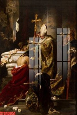 File PSD in ấn Tranh sơn dầu phương tây tổng hợp STS43051 (chất lượng cao)