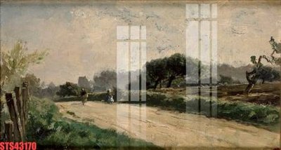 File tranh Tranh sơn dầu phương tây tổng hợp STS43170 (bản gốc) in lụa 5D