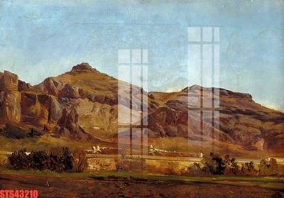 File gốc Tranh sơn dầu phương tây tổng hợp STS43210 (in tráng gương) ốp tường