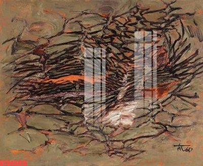 File tranh Tranh sơn dầu phương tây tổng hợp STS43476 (ảnh gốc) in trần nhà