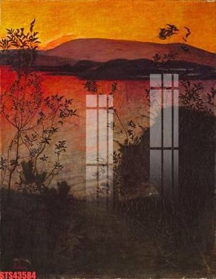 File PSD Tranh sơn dầu phương tây tổng hợp STS43584 (chất lượng in ấn)