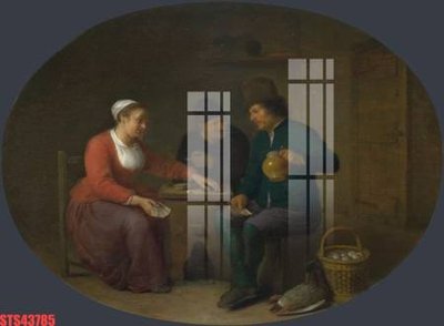 File ảnh Tranh sơn dầu phương tây tổng hợp STS43785 (gốc) in decal dán tường