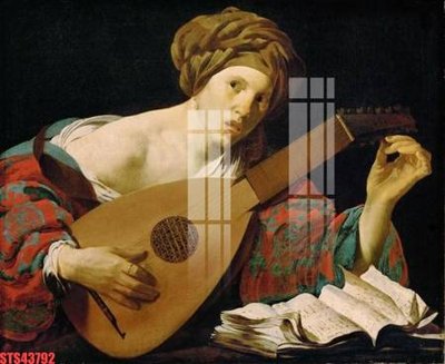 File gốc Tranh sơn dầu phương tây tổng hợp STS43792 (in lụa) họa tiết 3D