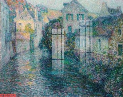 File tranh Tranh sơn dầu phương tây tổng hợp STS43929 (gốc) in trên kính