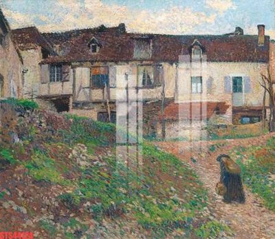 File gốc Tranh sơn dầu phương tây tổng hợp STS44124 (in lụa) trang trí tường