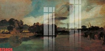 Ảnh gốc Tranh sơn dầu phương tây tổng hợp STS4424 (độ nét cao) in mica