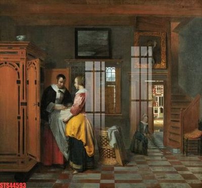 File gốc Tranh sơn dầu phương tây tổng hợp STS44593 (in lụa) họa tiết 3D