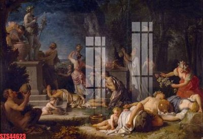 File gốc in tráng gương Tranh sơn dầu phương tây tổng hợp STS44623 chi tiết