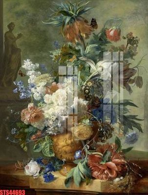 Download file Tranh sơn dầu phương tây tổng hợp STS44693 (gốc) in mica ốp bếp