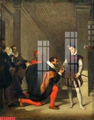 Ảnh gốc file in lụa Tranh sơn dầu phương tây tổng hợp STS44893 chi tiết