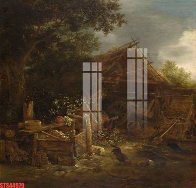 Ảnh gốc Tranh sơn dầu phương tây tổng hợp STS44979 (nét căng) in mica