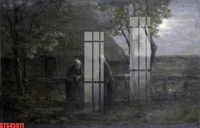 File ảnh Tranh sơn dầu phương tây tổng hợp STS45011 (gốc) cho trang trí nhà hàng