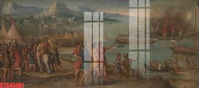 File gốc in ấn Tranh sơn dầu phương tây tổng hợp STS45101 chất lượng vượt trội