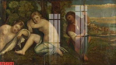 File tranh Tranh sơn dầu phương tây tổng hợp STS45121 (bản gốc) in lụa 5D