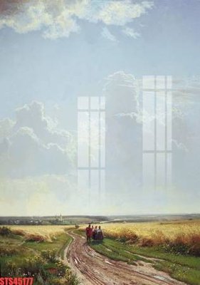 File gốc Tranh sơn dầu phương tây tổng hợp STS45177 (in mica) làm bảng hiệu