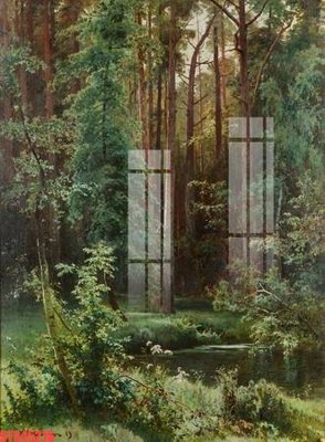 File gốc Tranh sơn dầu phương tây tổng hợp STS45216 (trang trí) phòng làm việc