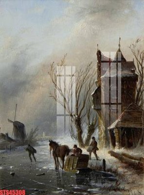 Download file gốc Tranh sơn dầu phương tây tổng hợp STS45308 (in mica) 3D