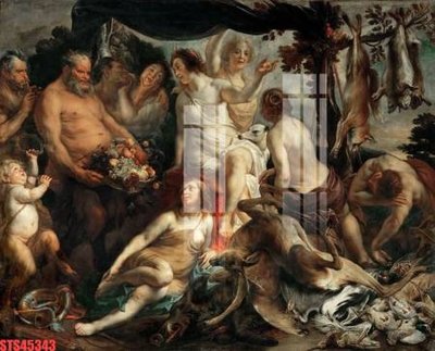 Ảnh gốc Tranh sơn dầu phương tây tổng hợp STS45343 (nét căng) in mica