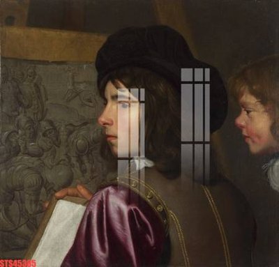 Download file gốc Tranh sơn dầu phương tây tổng hợp STS45385 (in lụa) hoa lá