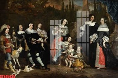 File tranh gốc in trần nhà Tranh sơn dầu phương tây tổng hợp STS45435 3D