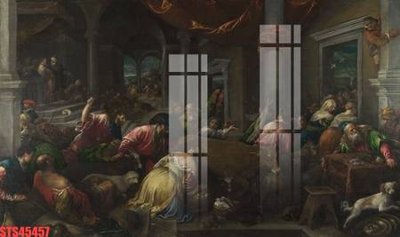 File tranh gốc Tranh sơn dầu phương tây tổng hợp STS45457 (bản quyền) file PSD