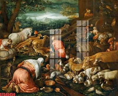 File tranh Tranh sơn dầu phương tây tổng hợp STS45459 (bản gốc) in lụa dán tường