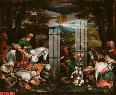 File gốc Tranh sơn dầu phương tây tổng hợp STS45464 (thiết kế) cho in ấn